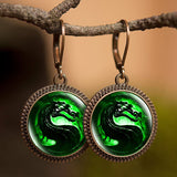 Green Dragon Earrings
