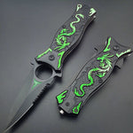Green Dragon Survival Pocket Knife