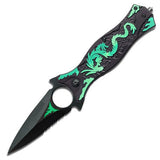 Green Dragon Survival Pocket Knife