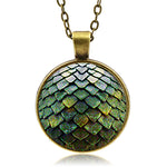 Green Dragon Scale Necklace