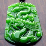 Green Jade Dragon Pendant