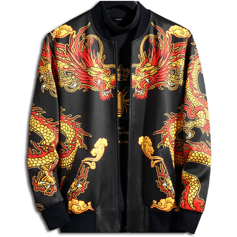 Jacket with Dragons on the Chest