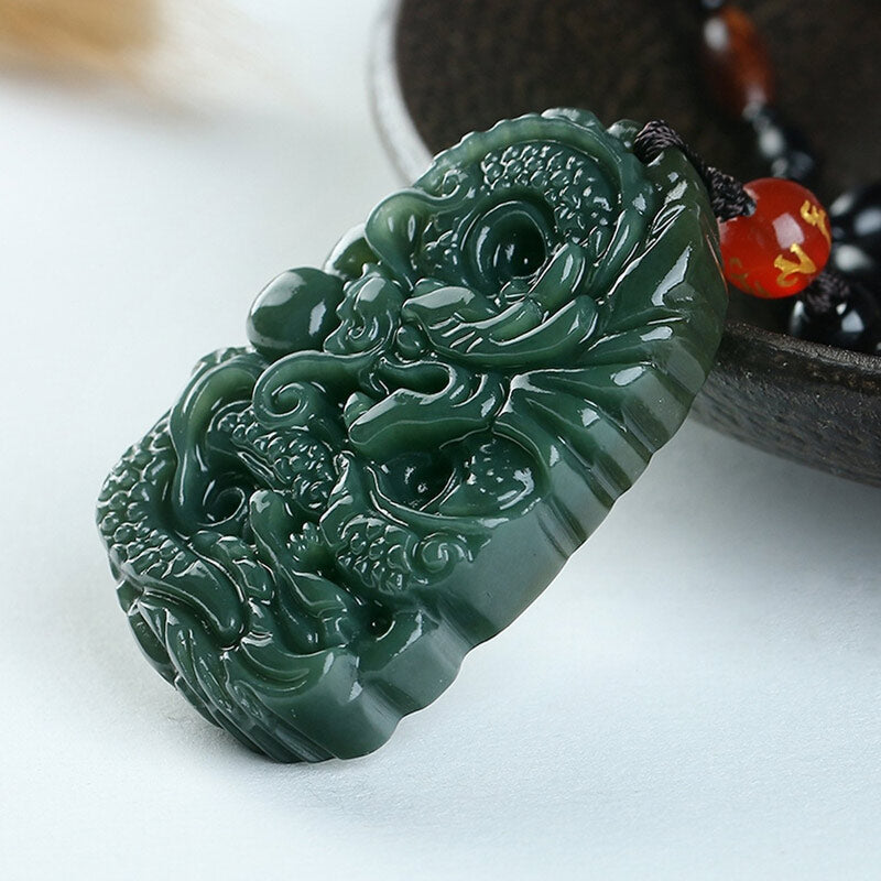 Buy Jade Dragonfly Necklace, Dragonfly Shape Chinese Green Jade Necklace  Chinese Dragon Jade ,18k Gold Plated Online in India - Etsy