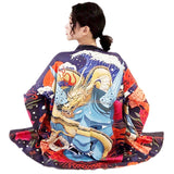 Japanese Kimono with Dragon and Blue Devil