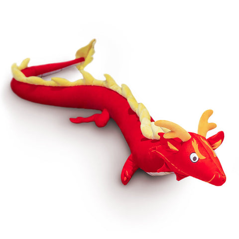 Large Stuffed Chinese Dragon (Red)