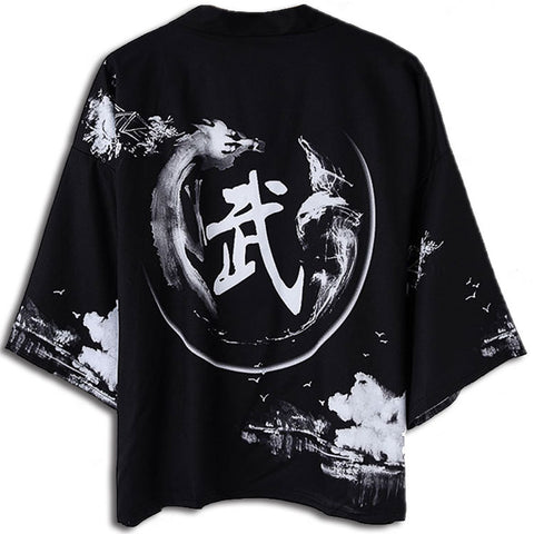 Men's Kimono Dragon Shirt