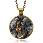 Mighty Dragon Necklace (Bronze finsih)