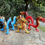 Blue Miniature Chinese Dragon Figurine