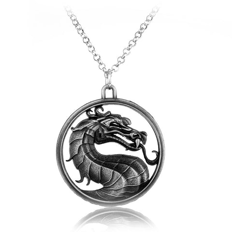 Mortal Kombat Dragon Necklace (Steel finish)