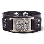 Mighty Drakkar Dragon Bracelet (Leather)