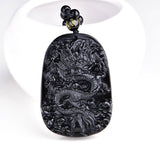 Obsidian Dragon Pendant