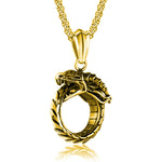 Ouroboros Dragon Necklace (Golden)