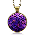 Purple Dragon Scale Necklace