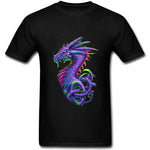 Psychedelic Purple Dragon T-shirt (Black)