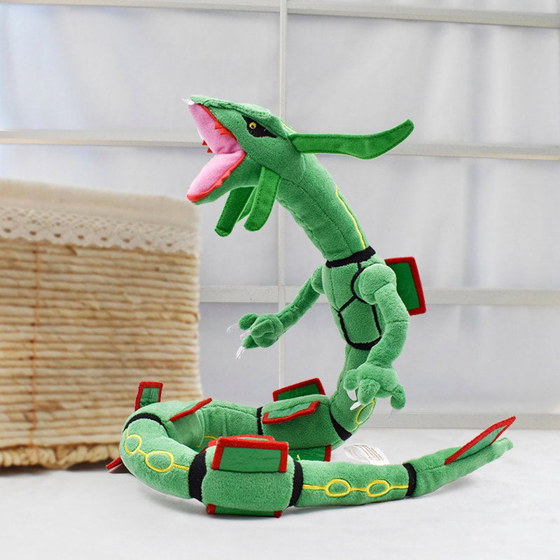 80cm Pokemon 4 Styles Dragon Toy Mega Rayquaza Green And Shiny