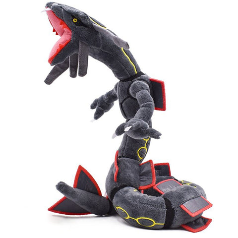Pokemon Center Original Mega Rayquaza Shiny Dragon Black Model Plush  stuffed Toy