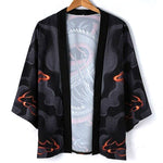 Red and Black Dragon Kimono for Men