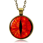 Red Dagon Eye Necklace (Bronze finish)