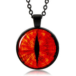 Red Dagon Eye Necklace (Black finish)