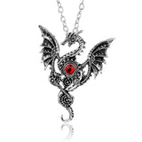 Red Dragon Heart Necklace