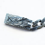 Silver Chain Link Dragon Bracelet