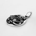 Silver Chinese Dragon Necklace