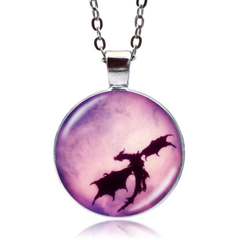 Sky Dragon Necklace (Silver)