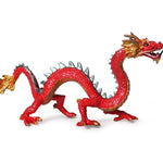 Small Red Chinese Dragon Figurine