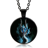 Space Dragon Necklace (Black finish)