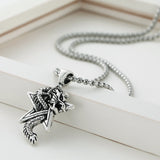 Star Of David Dragon Necklace