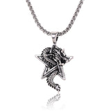 Star Of David Dragon Necklace