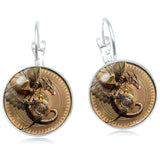 Steampunk Watch Dragon Earrings (silver)