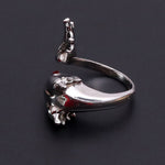 Sterling Silver Dragon Engagement Ring