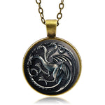 Targaryen Dragon Glow In The Dark Pendant (Bronze finish)