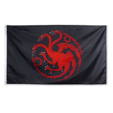 Three Headed Dragon Targaryen Sigil Flag