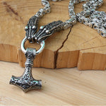 Thor's Hammer Dragon Necklace