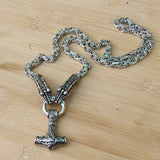 Thor's Hammer Dragon Necklace