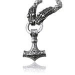 Thor's Hammer Dragon Necklace