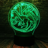 Three Headed Dragon Lamp