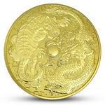 Tiger and Dragon Gold Coin