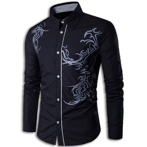 Tribal Dragon Shirt (Black)