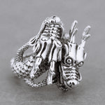 Twin Dragon Ring (Sterling Silver)