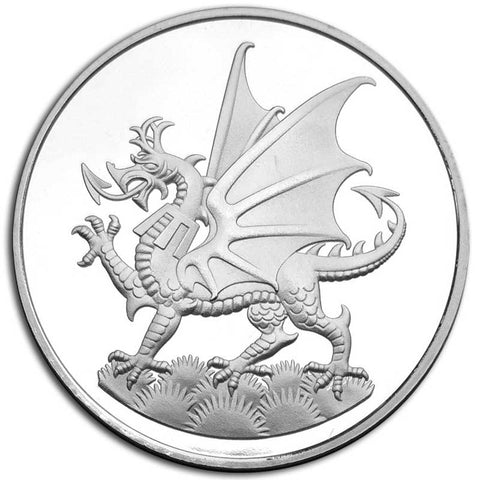 Welsh Dragon Silver Coin