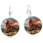 Welsh Red Dragon Earrings (silver)