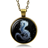 White Dragon Necklace (Bronze finsih)