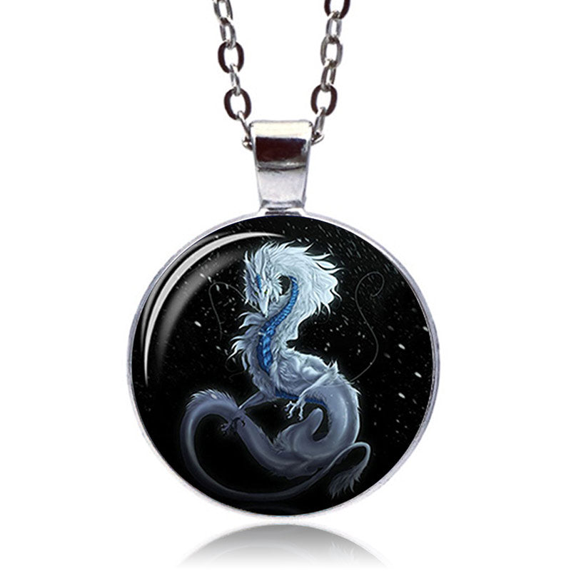 White dragon deals necklace