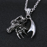 Winged Dragon Charm (Stainless Steel)