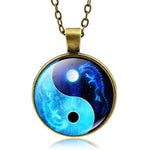 Yin Yang Dragon Necklace (Bronze finish)